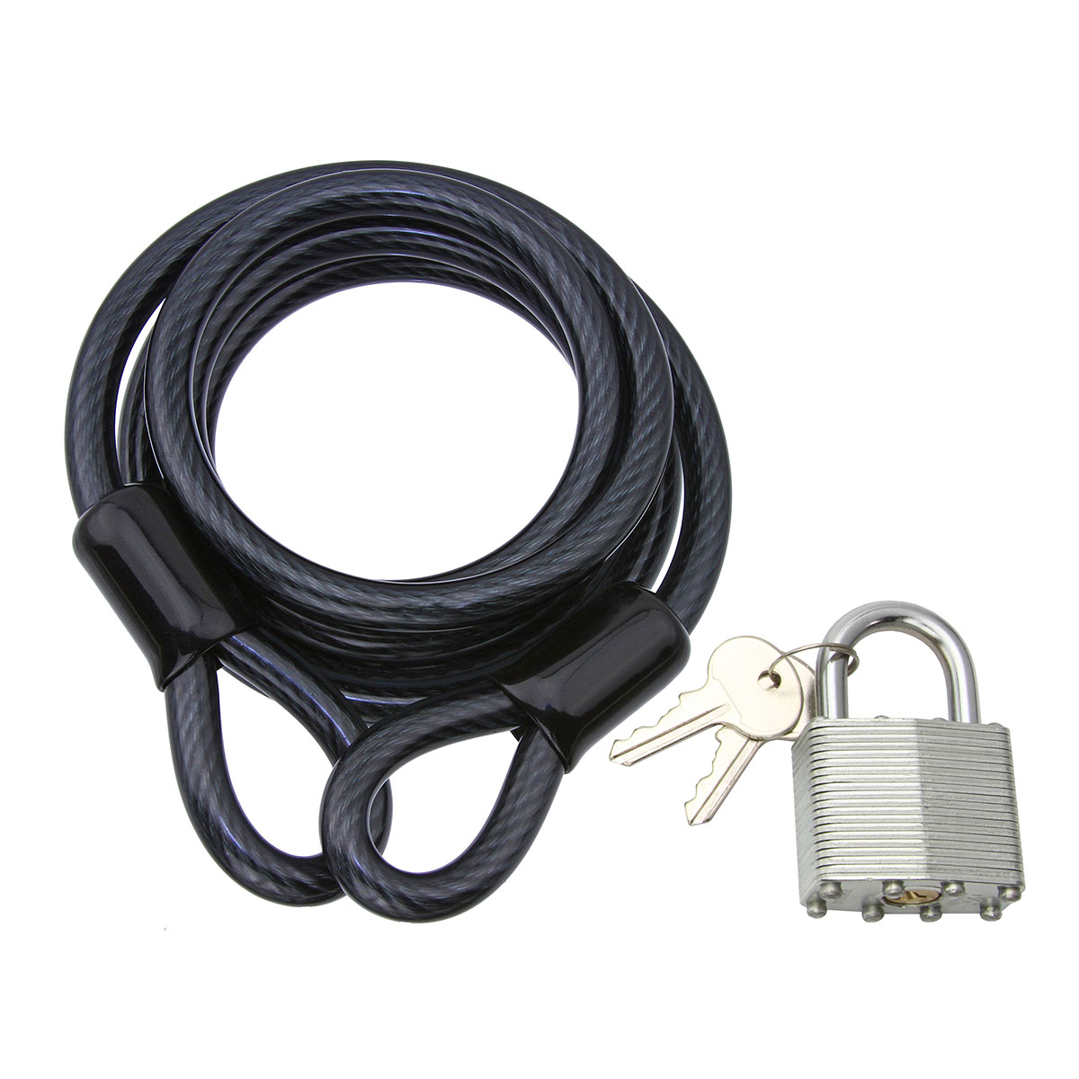 Cable Lock 10mm x 72 Black.